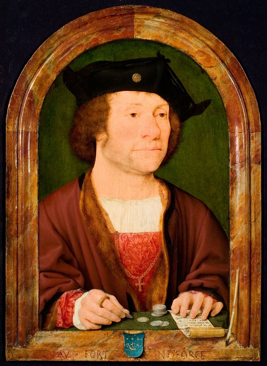 Porträtt av en man, kallad Anthonis van Hilten av Joos van Cleve