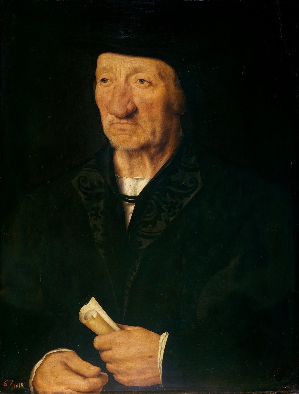 Porträtt av en gammal man, 1525-7 av Joos van Cleve