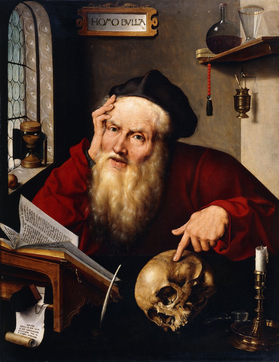 Saint Hieronymus i sin studie, av Joos van Cleve