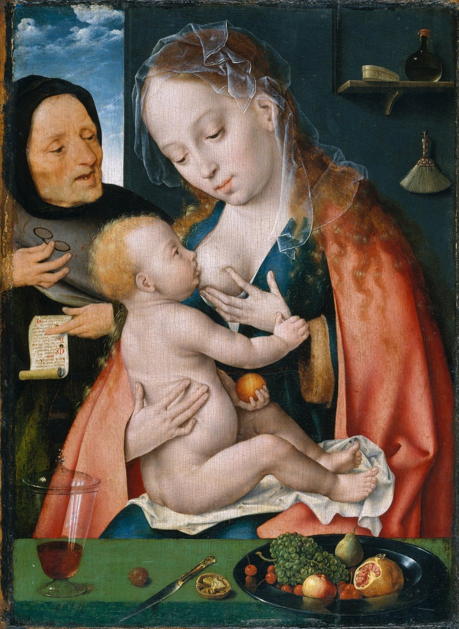 Den heliga familjen av Joos van Cleve