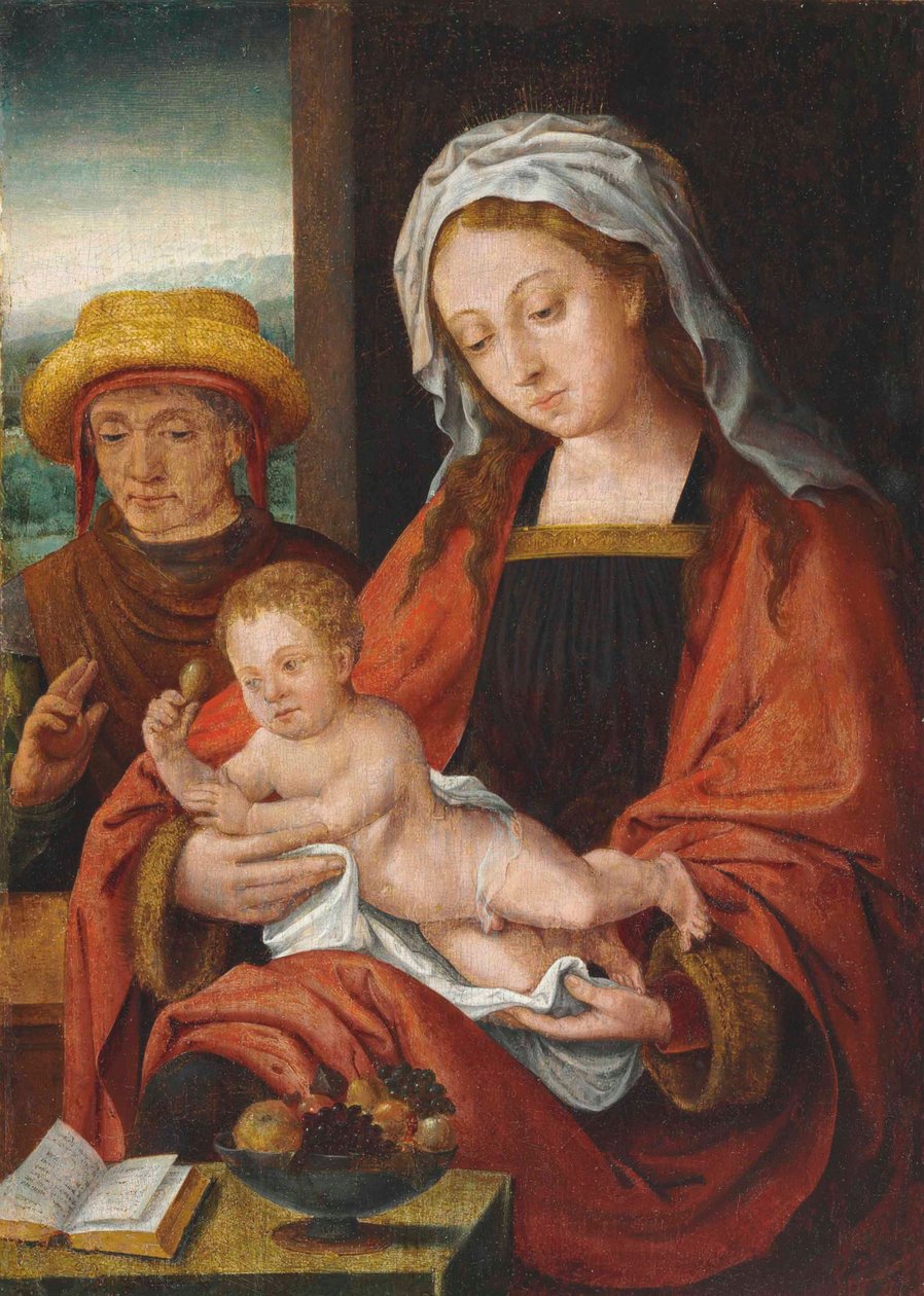 Den heliga familjen av Joos van Cleve