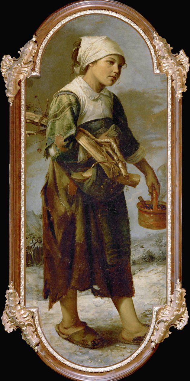 Tiggarflicka (målning på duk) av Joos van Craesbeeck