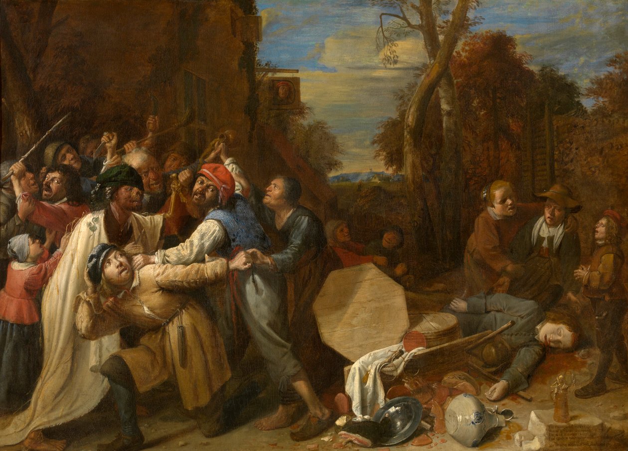 Döden är hård och snabb (olja på duk) av Joos van Craesbeeck