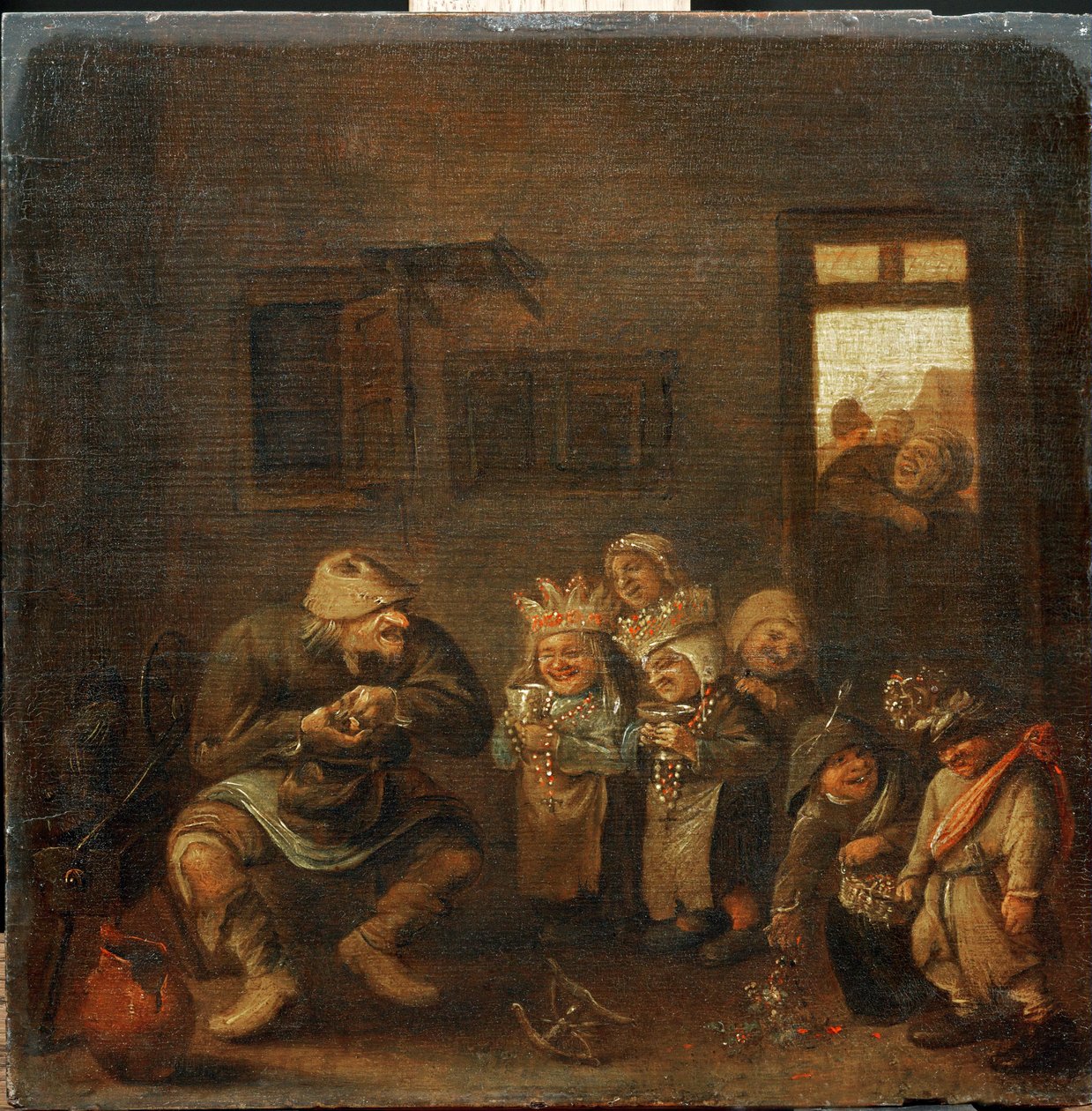 Fete des enfants le jour du Mardi-gras Karnevalsunderhållning för barn på fastlagstisdagen ... av Joos van Craesbeeck