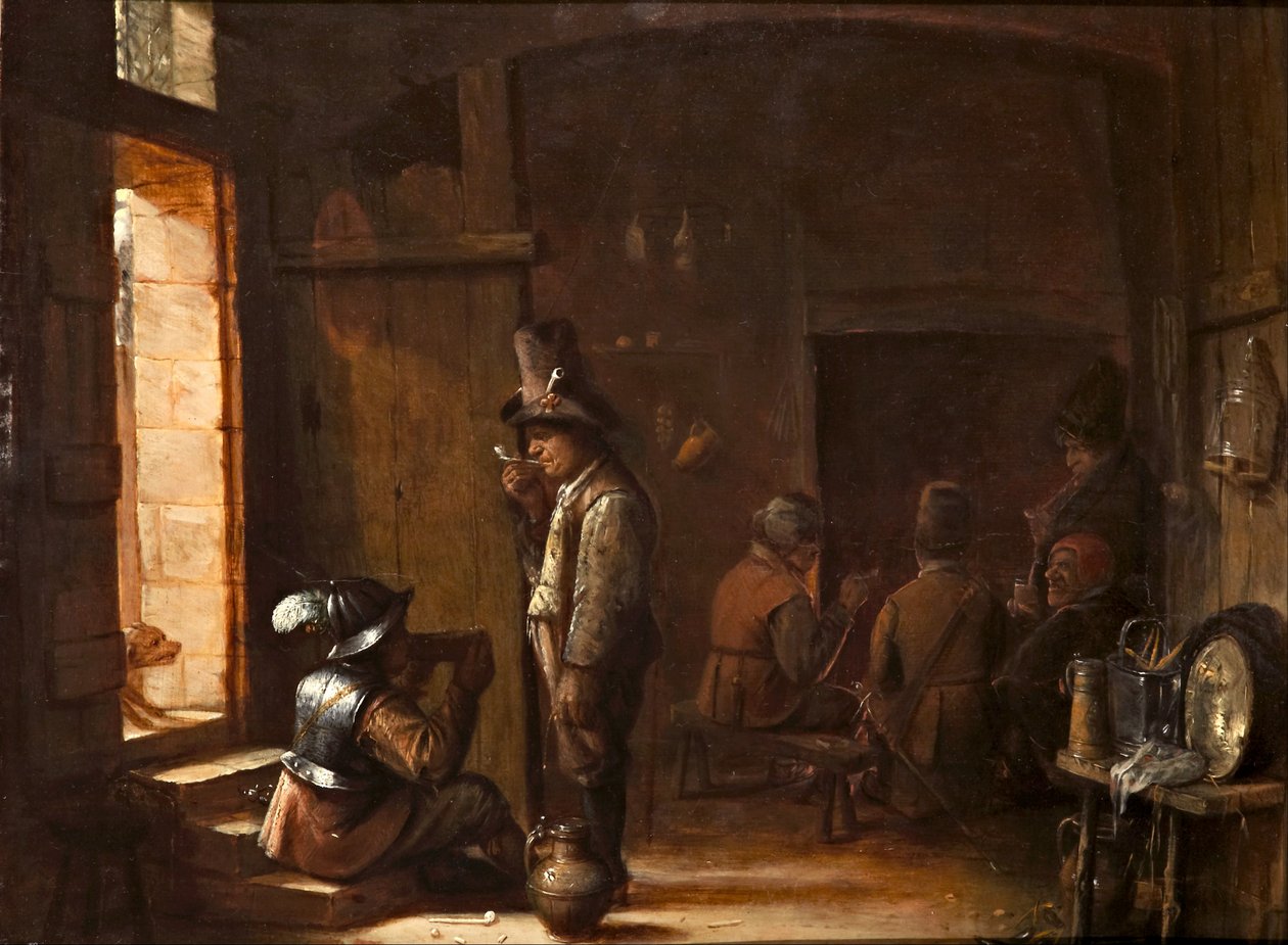 Interiör av ett värdshus av Joos van Craesbeeck