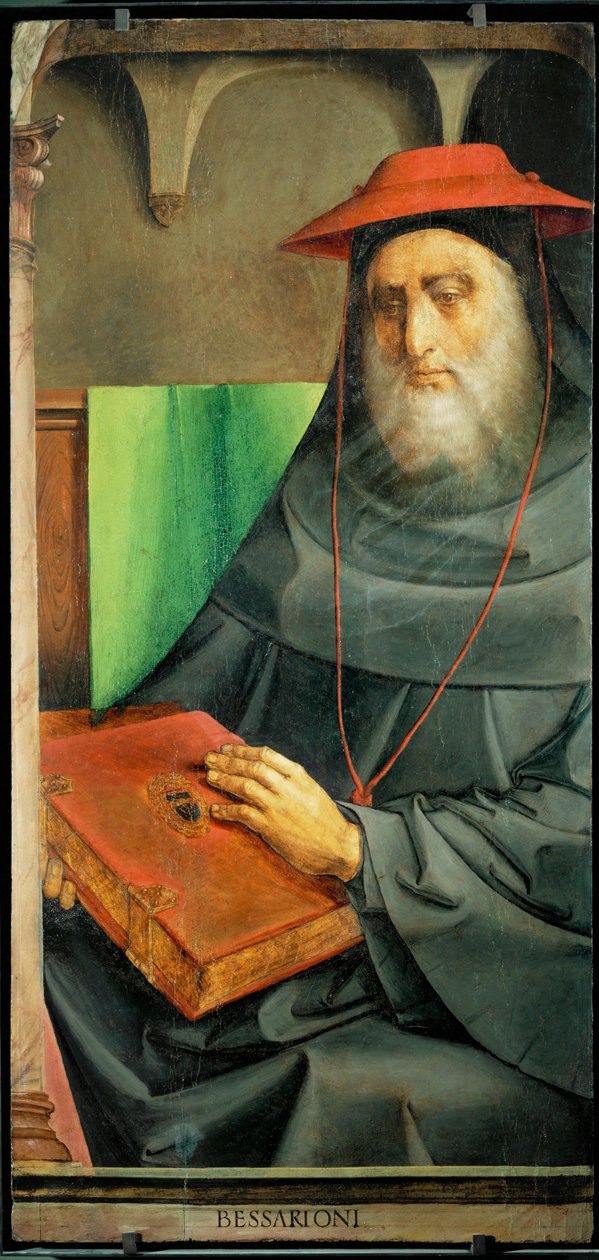 Kardinal Bessarion, humanist och lärd från Bysans ... av Joos van Gent (fl.1460 75)