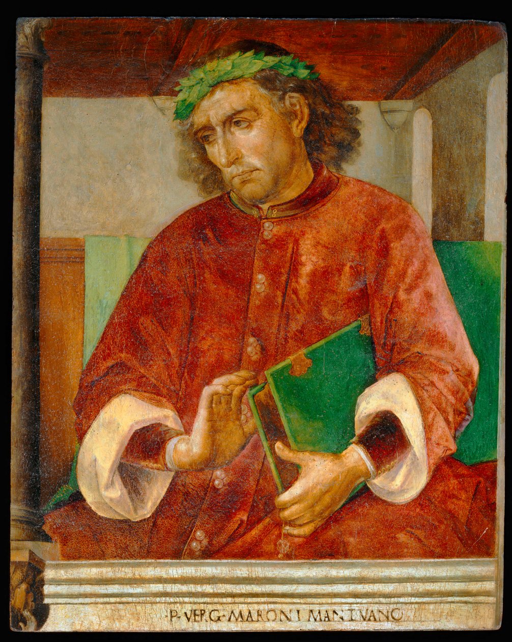 Vergilius, romersk poet ... av Joos van Gent (fl.1460 75)