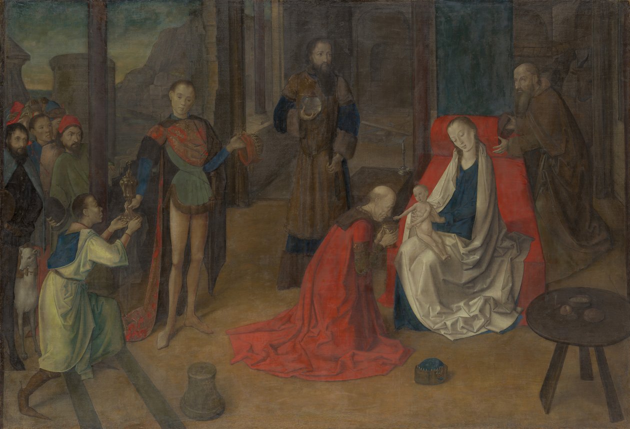 Tillbedjan av Magi, ca. 1465. av Joos van Wassenhove