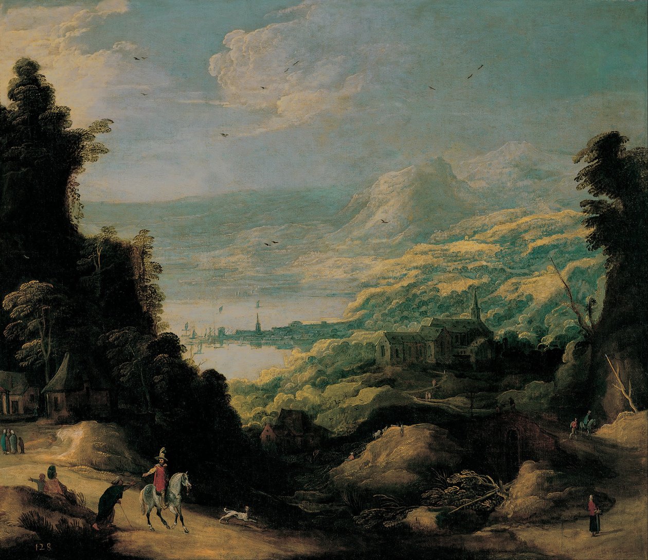 Bergslandskap av Joos or Josse de Momper