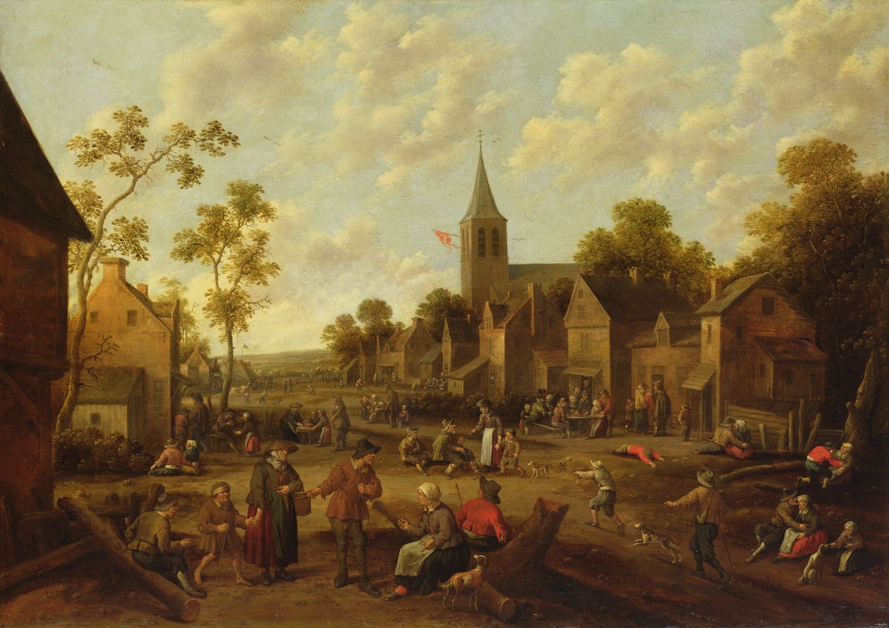 Kermesse, 1658 (olja på ekpanel) av Joost Cornelisz. Droochsloot