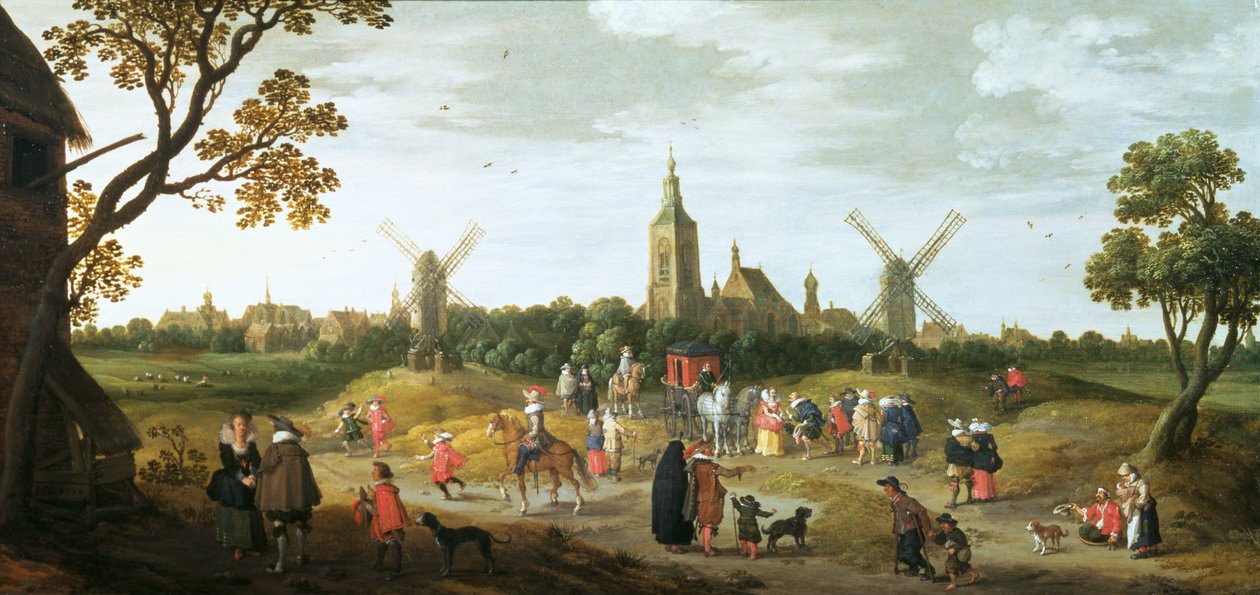 Sommar, 1624 (panel) (par 81007) av Joost Cornelisz. Droochsloot