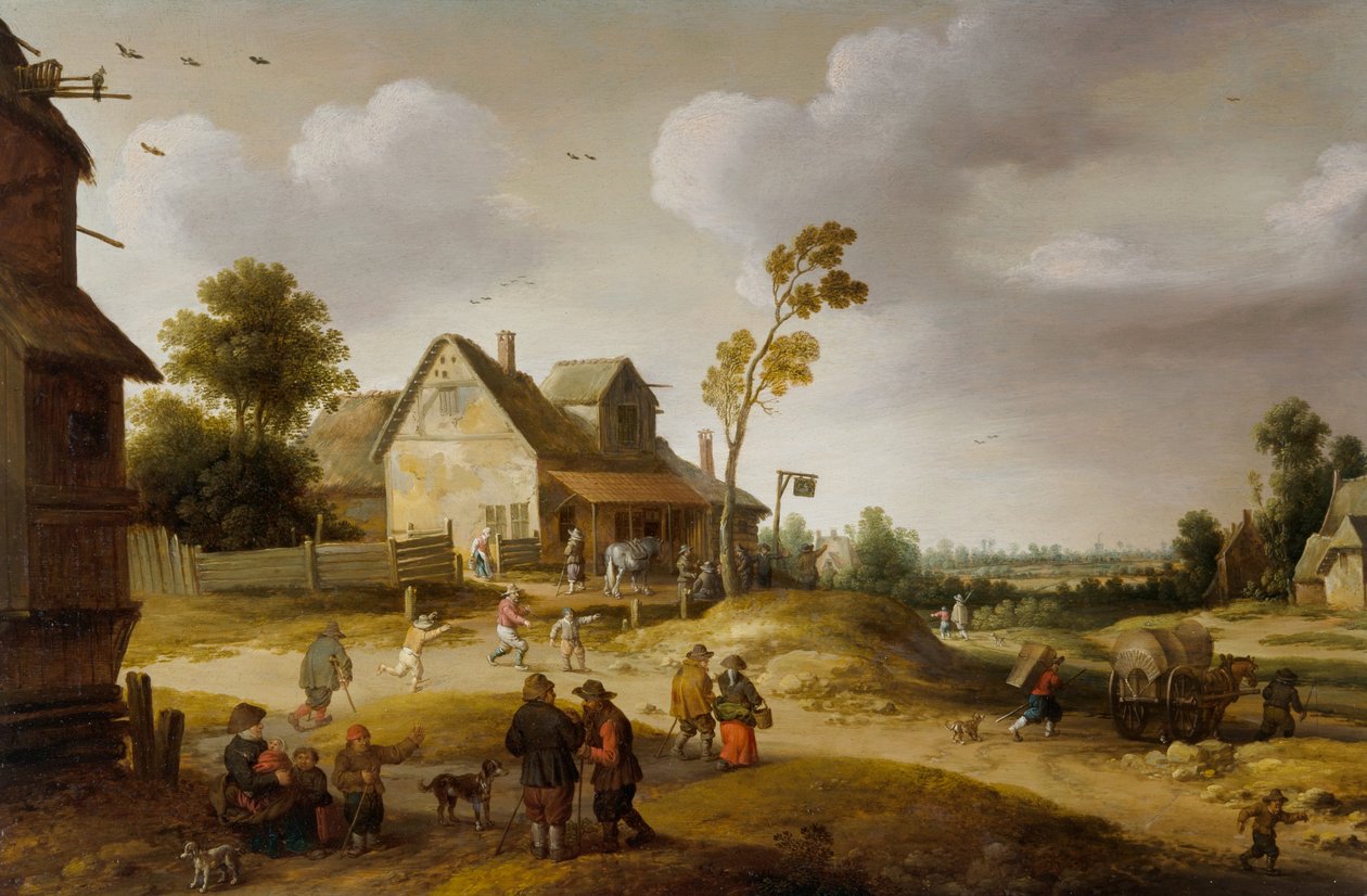Byscen av Joost Cornelisz. Droochsloot
