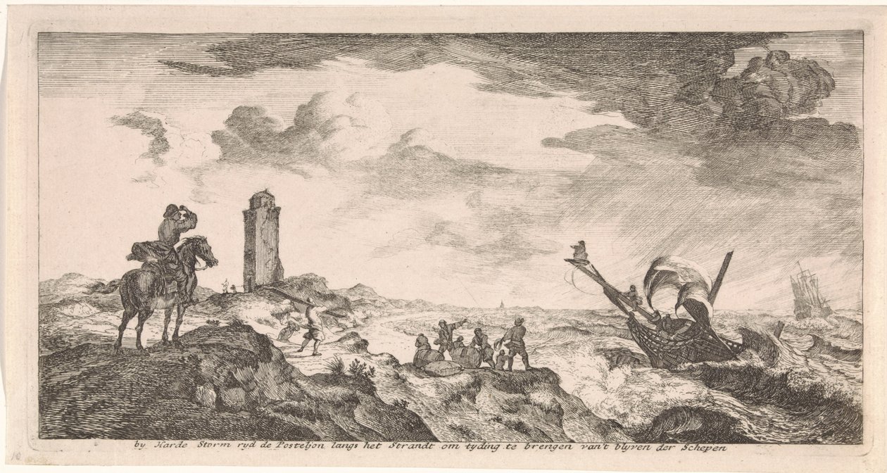 Storm på havet Vykort (serietitel) av Joost van Geel