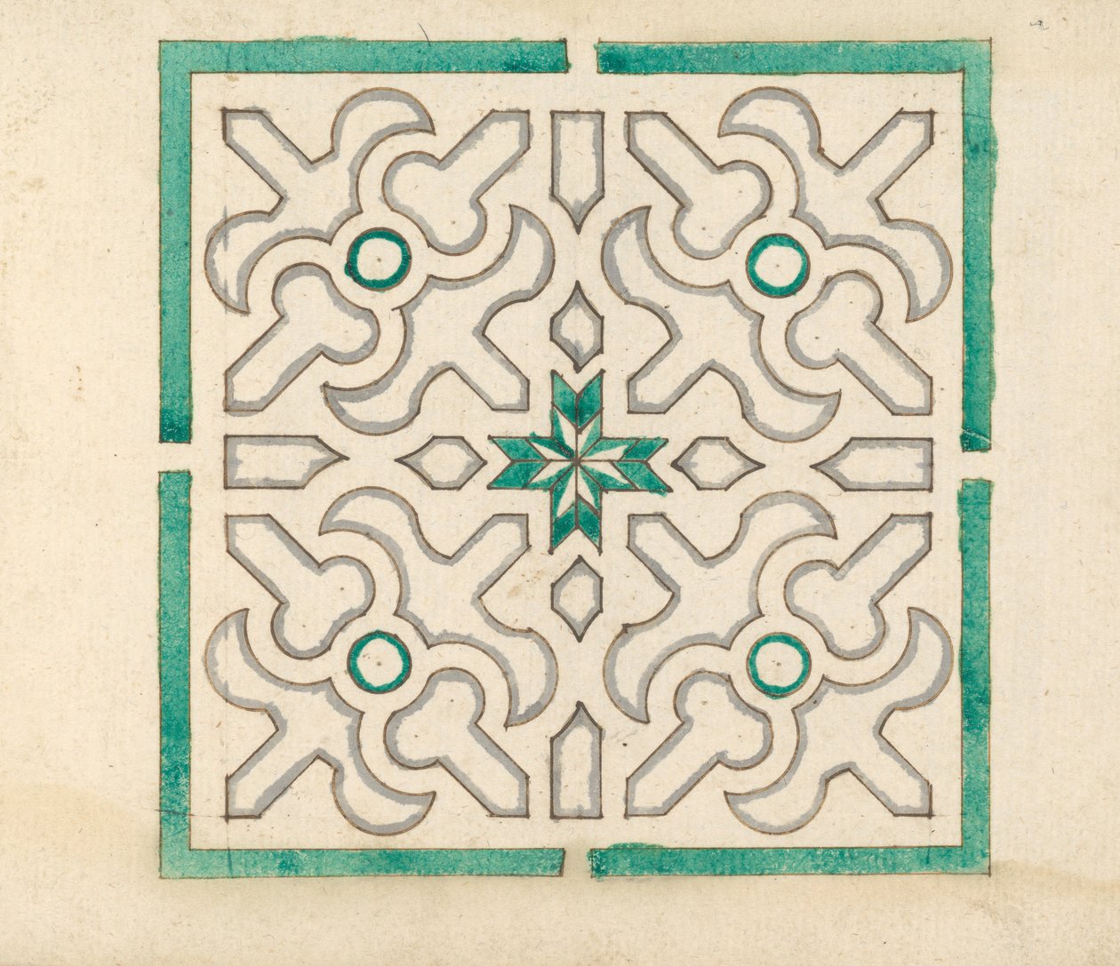 Album som innehåller 75 ritningar för trädgårdsspaljéer & Parterres, ca. 1610-40. av Jorg Rurfinger