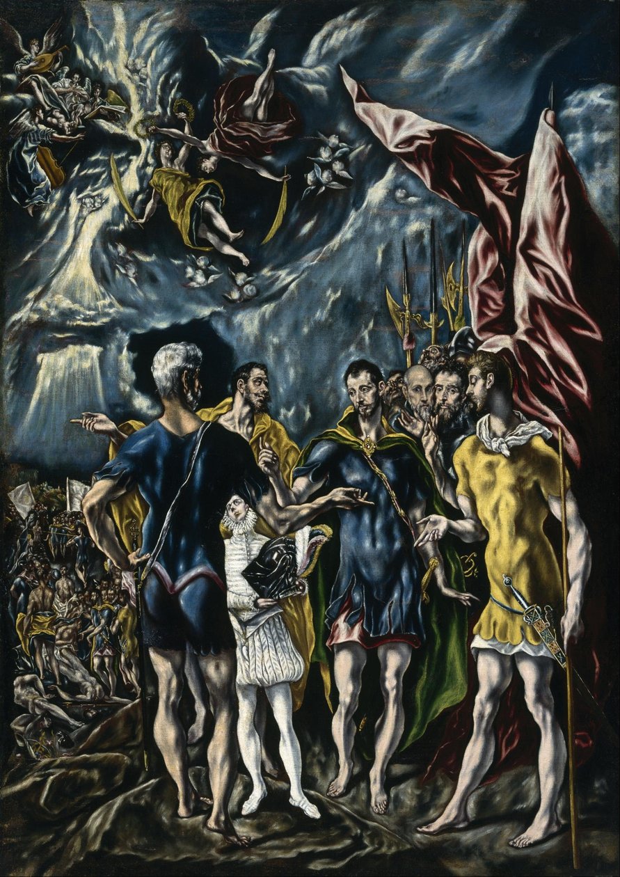 Saint Maurice martyrskap av Jorge Manuel Theotocopoulos