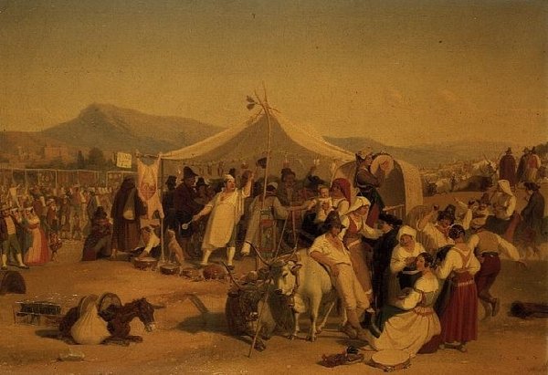 En mässa i den romerska Campagna av Jorgen Valentin Sonne