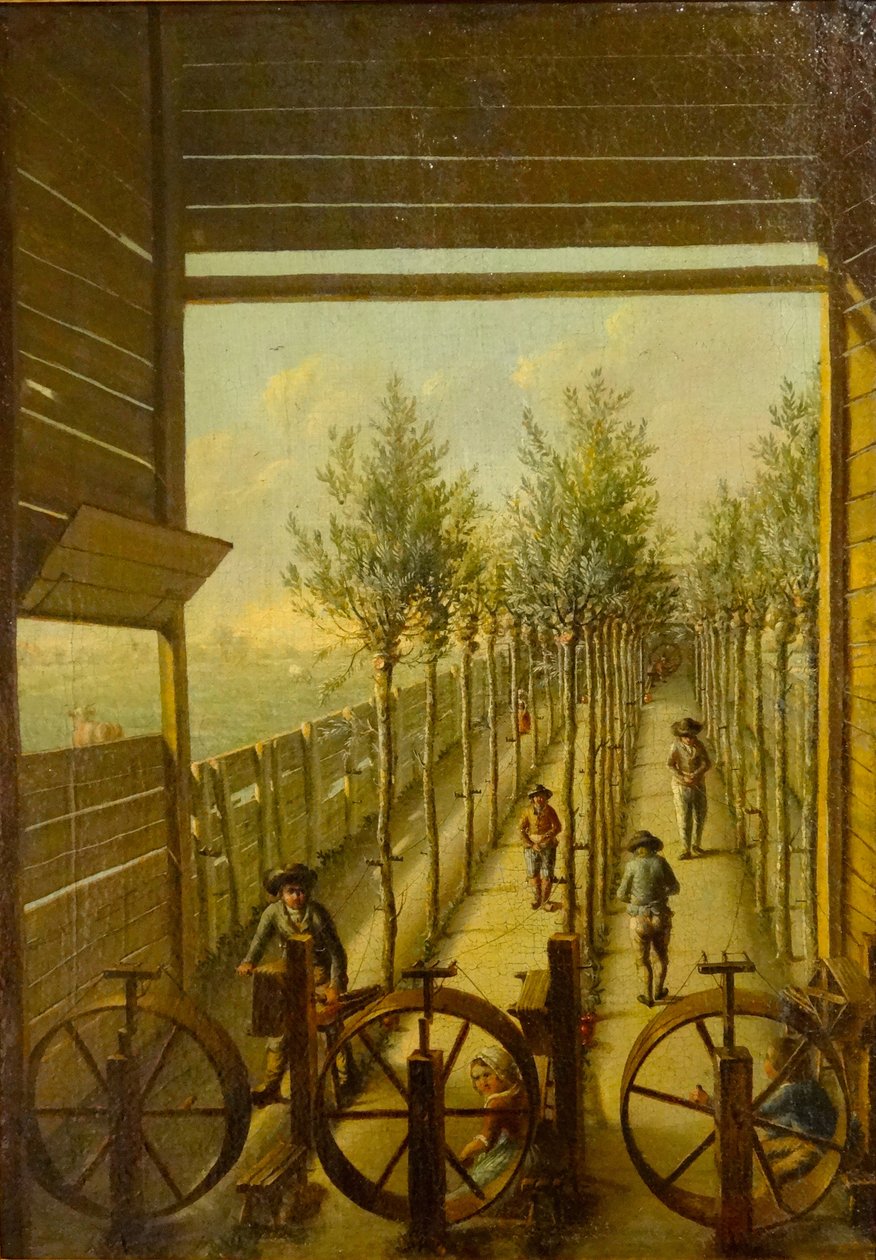 Kleingarenbaan på Jaagpad i Gouda år 1795 av Joris Herst