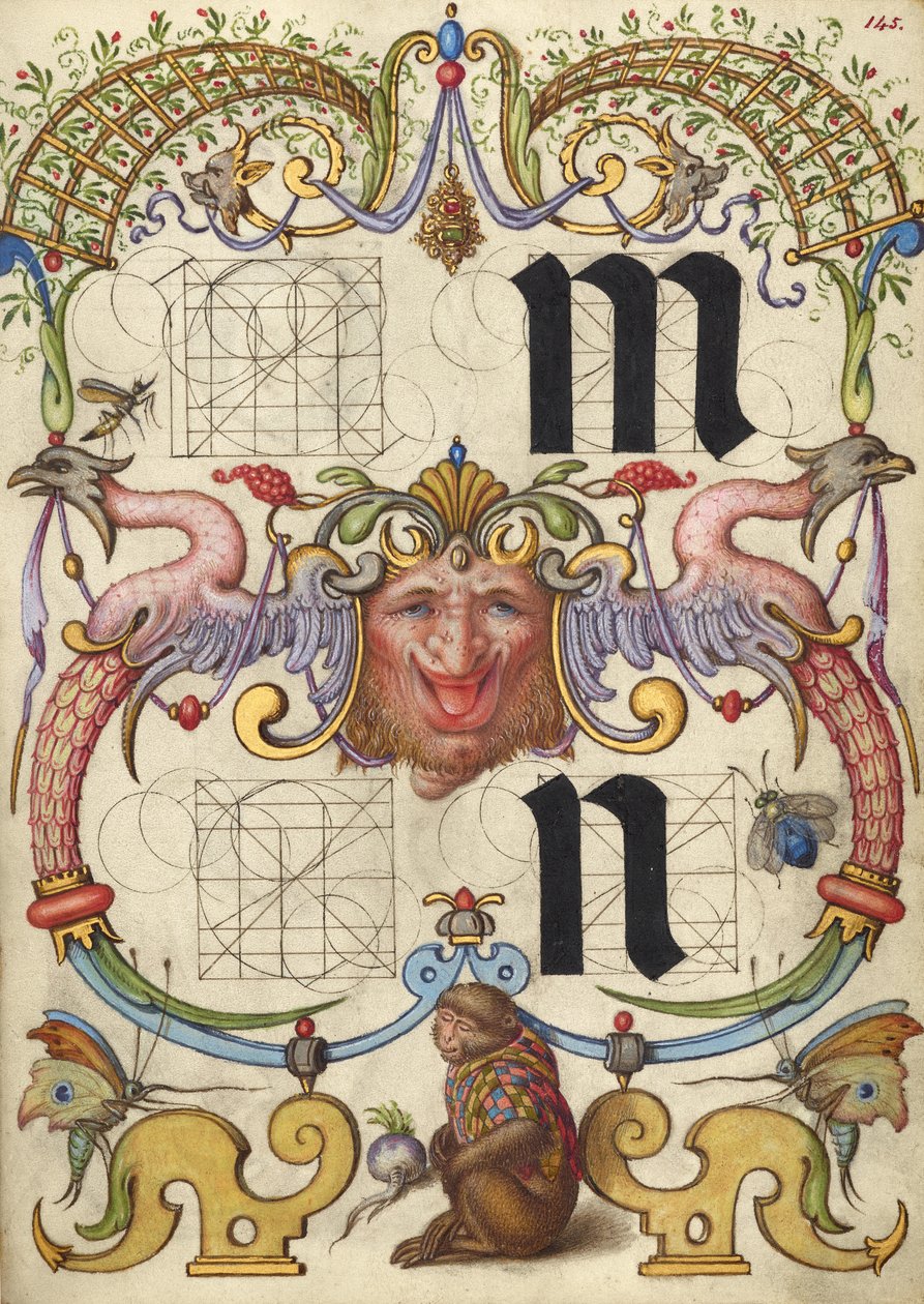 Anleitung zum Konstruieren der Buchstaben m und n av Joris Hoefnagel