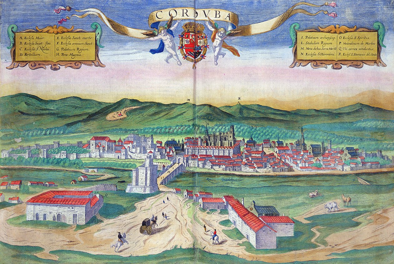 Karta över Cordoba, från 