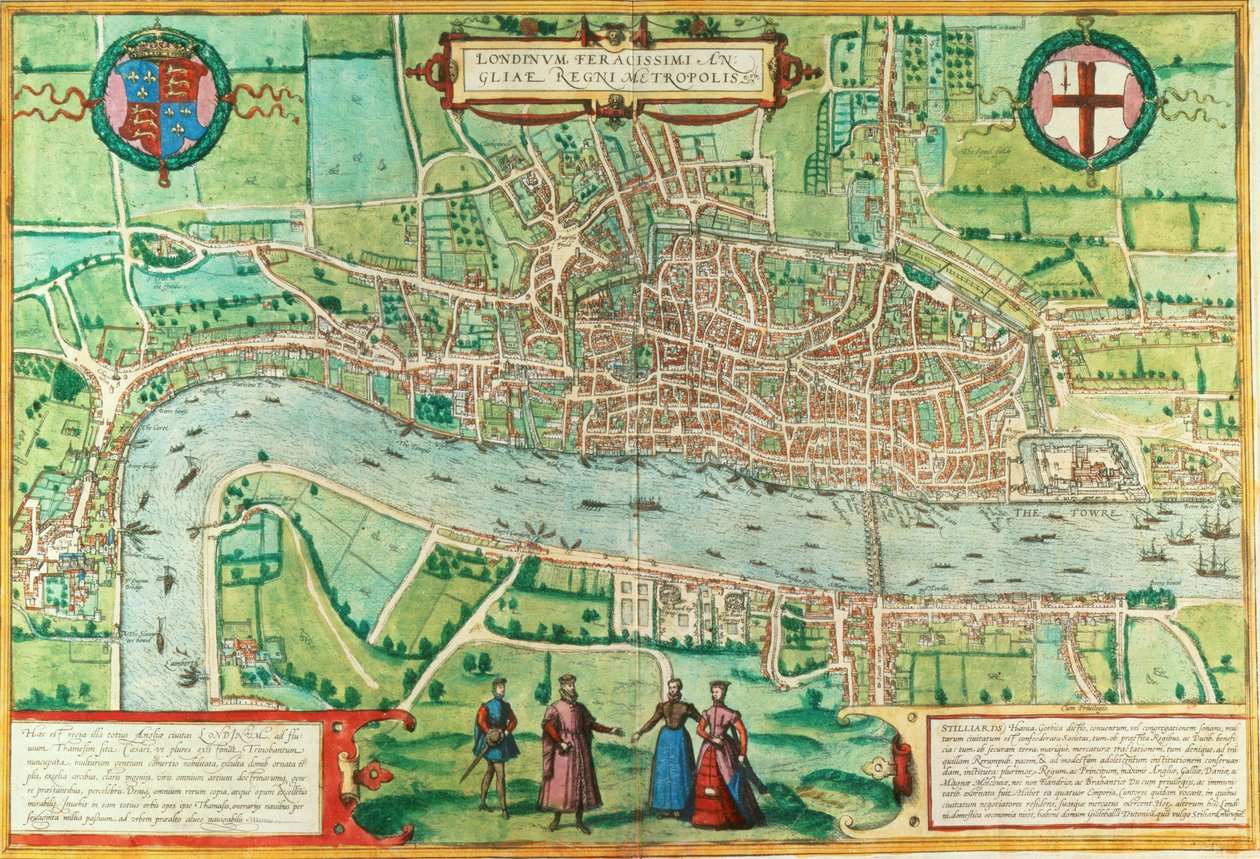 Karta över London, från 