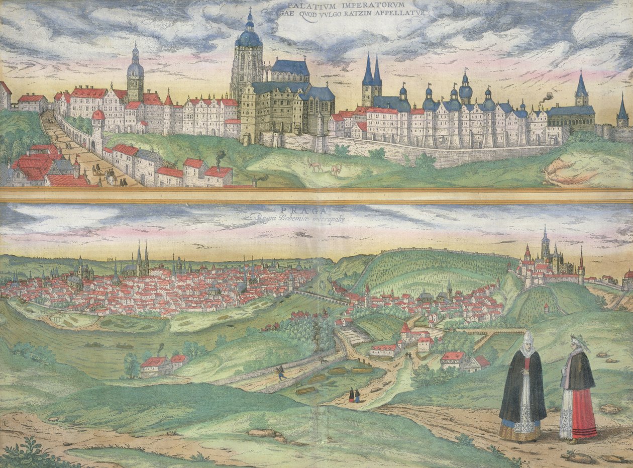Karta över Prag, från 