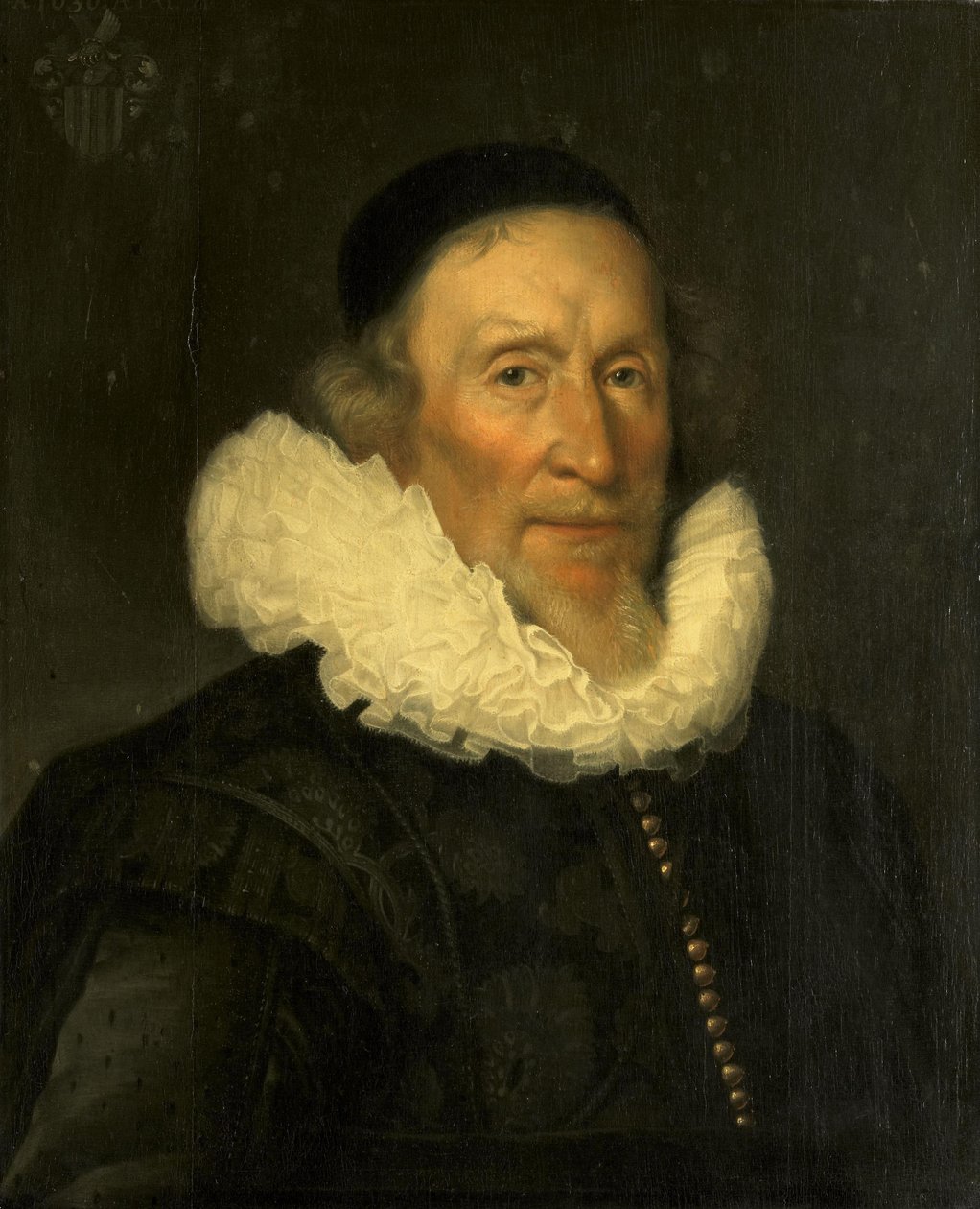 Porträtt av Jacob Gerritsz van der Mij (1559/60-1635?) av Joris van Schooten