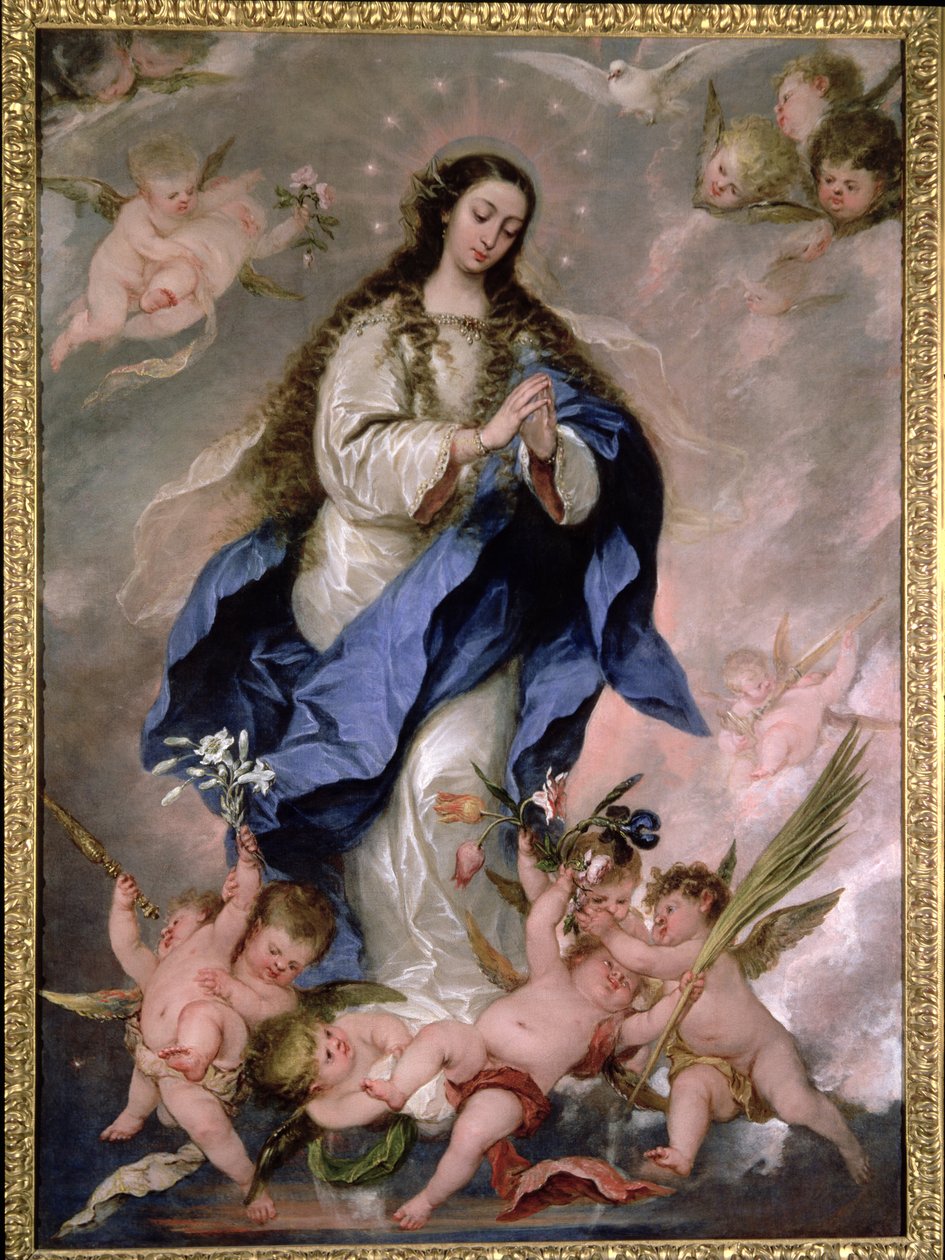 Den obefläckade avlelsen, ca 1650-75 av José Antolínez
