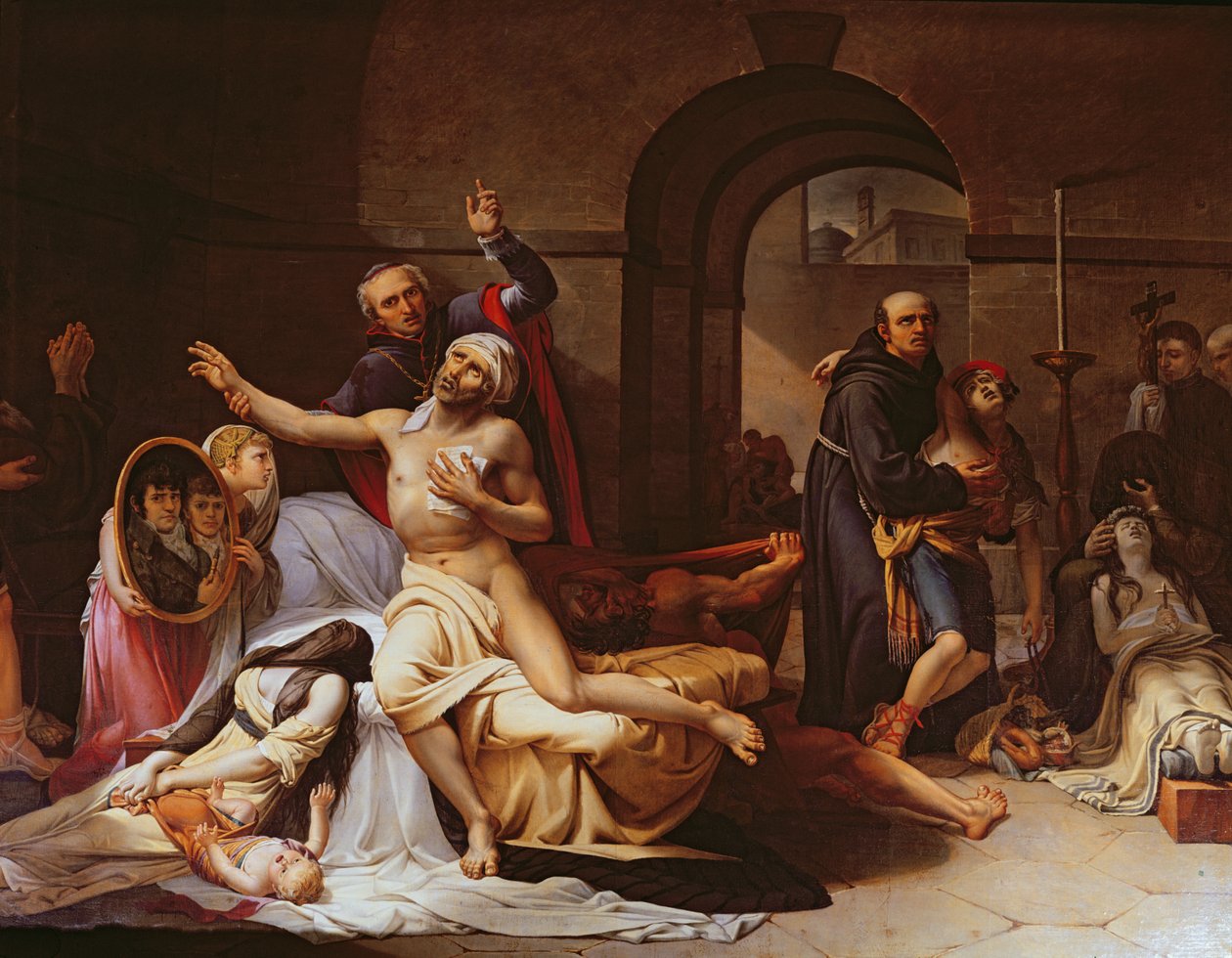 Gula febern-epidemin i Valencia, ca 1806 av José Aparicio