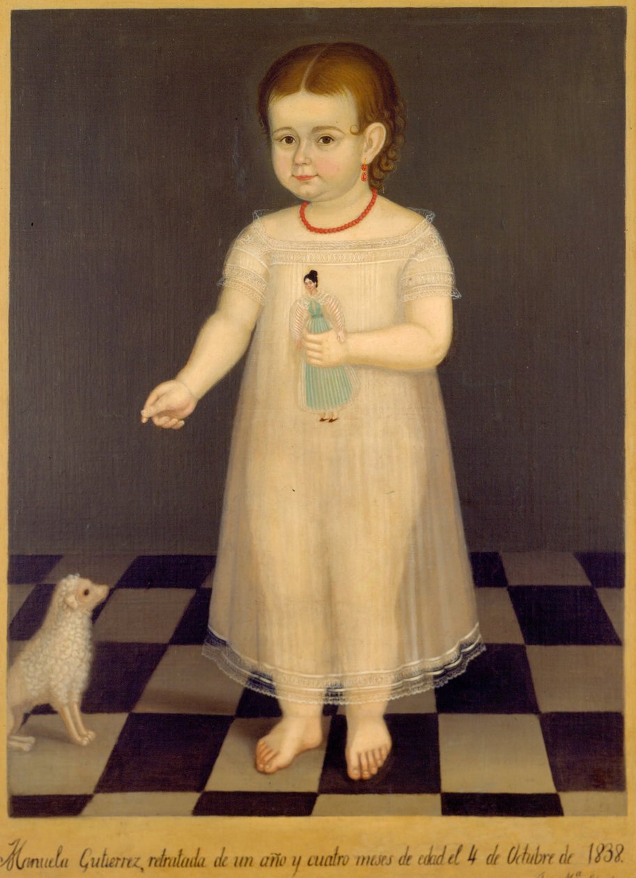 Porträtt av Manuela Gutiérrez av José María Estrada