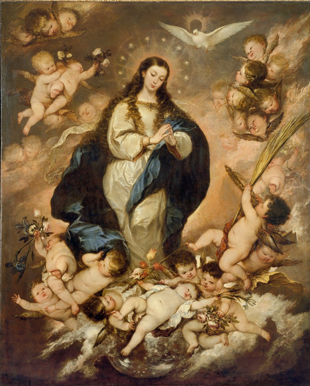 Den obefläckade avlelsen, sent 1660-tal av José Antolínez