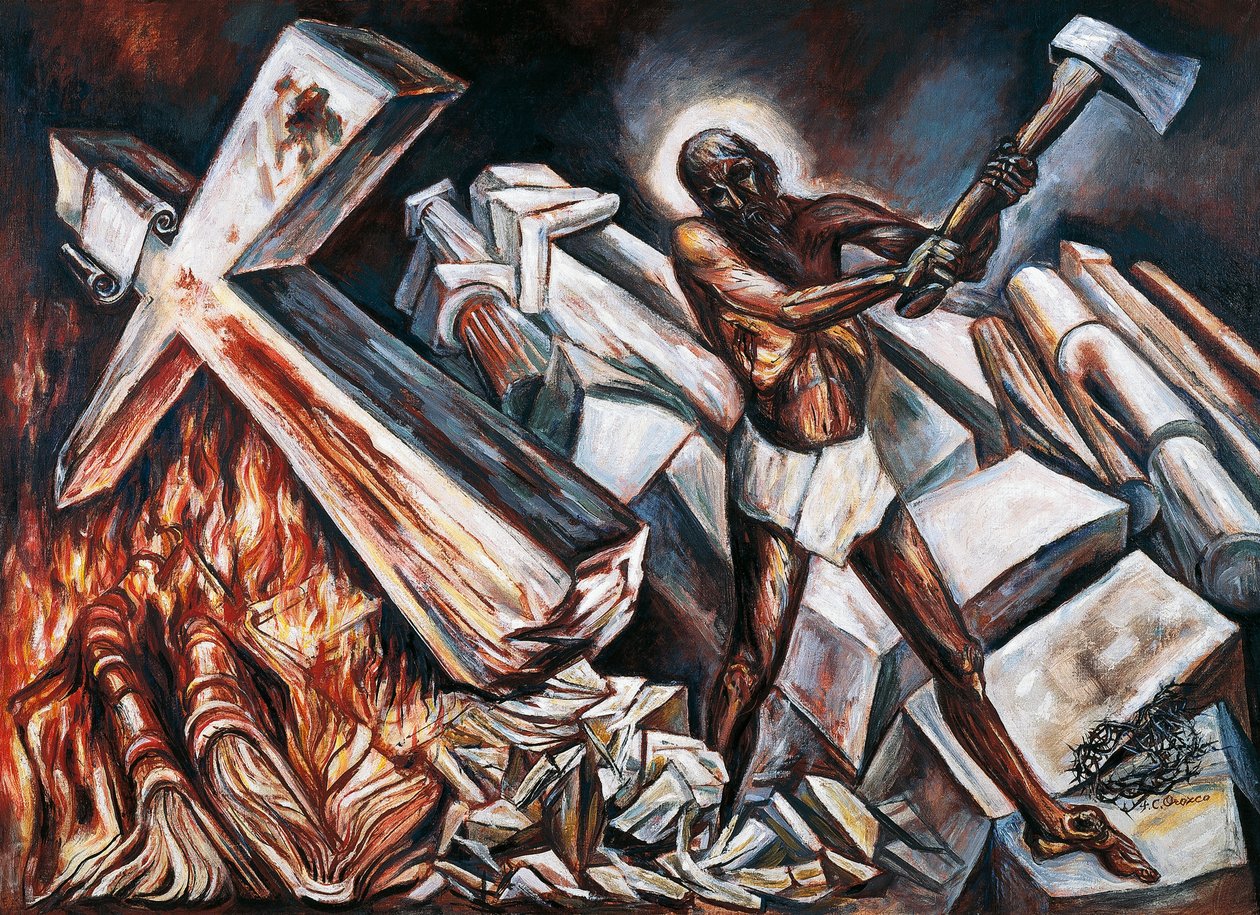 Kristus förstör sitt kors av José Clemente Orozco