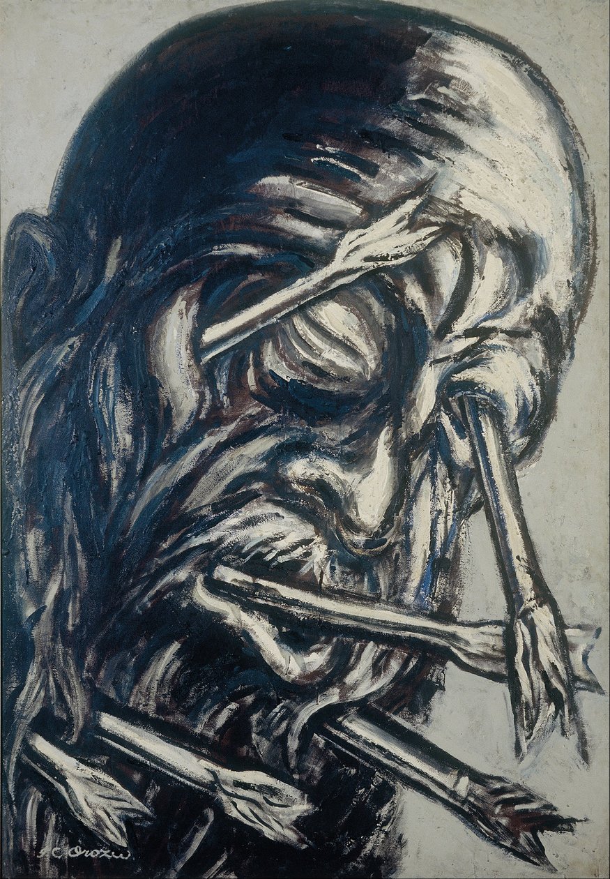 Head Pierced with Arrows, från Los teules-serien av José Clemente Orozco
