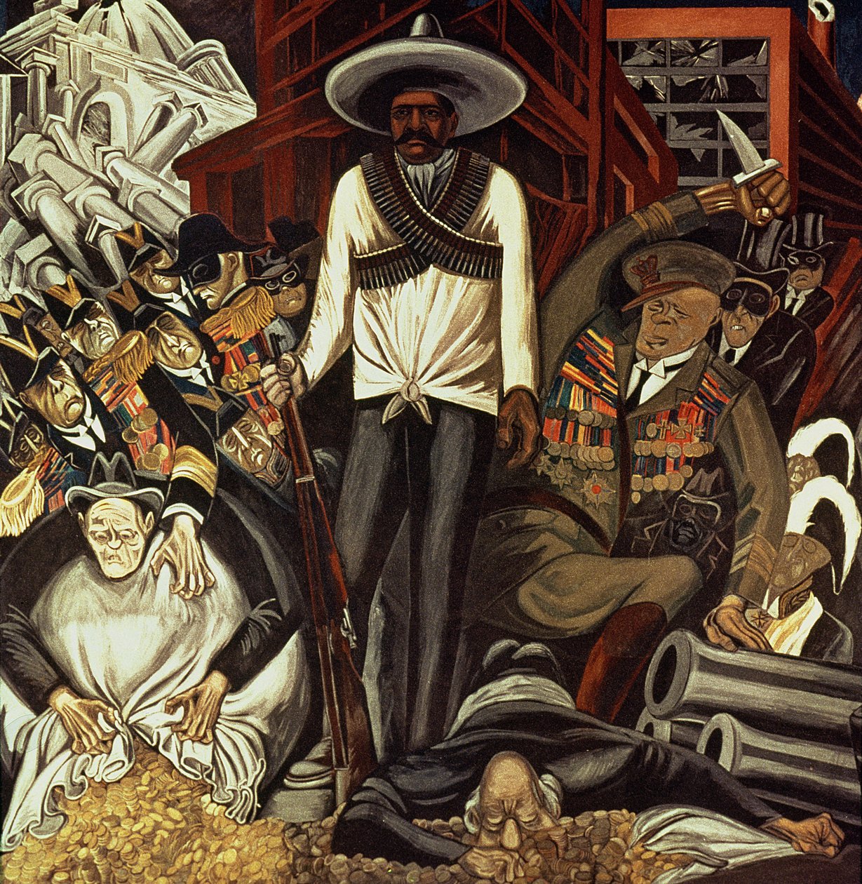 Hispanic-America, från The Epic of American Civilization av José Clemente Orozco