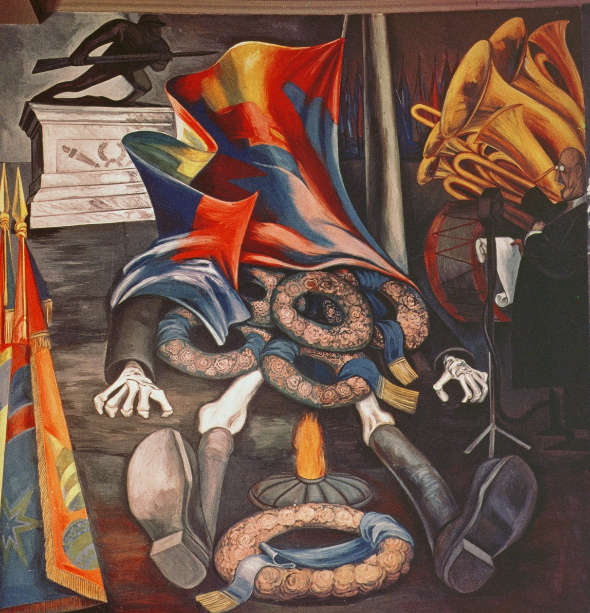 Moderna människooffer av José Clemente Orozco