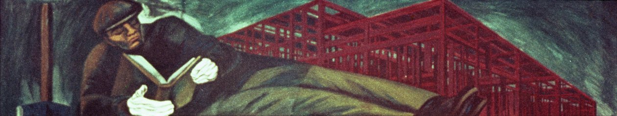Modern Industrial Man III, från The Epic of American Civilization av José Clemente Orozco