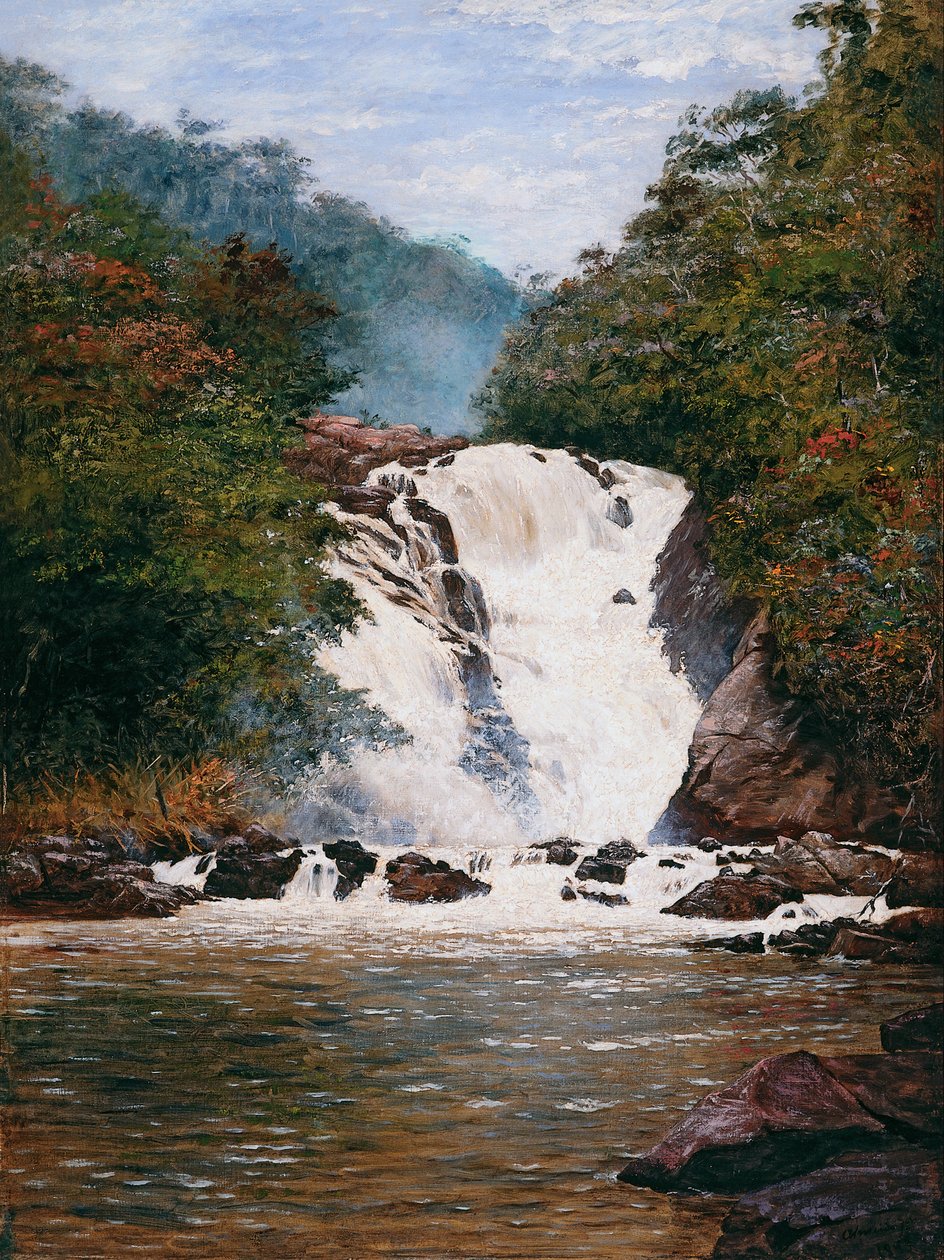 Votorantim Waterfall av José Ferraz de Almeida Júnior