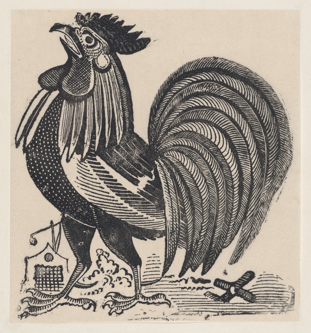 En tupp, ca. 1880-1910., ca. 1880-1910. av José Guadalupe Posada
