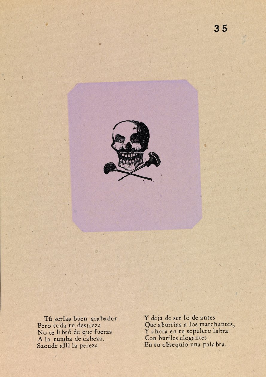 Gravörens Calavera av José Guadalupe Posada