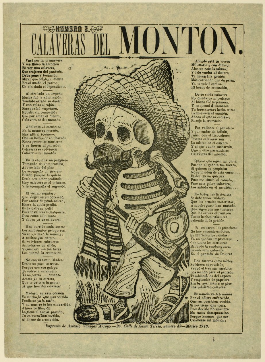 Massornas Calavera, nr 2 av José Guadalupe Posada