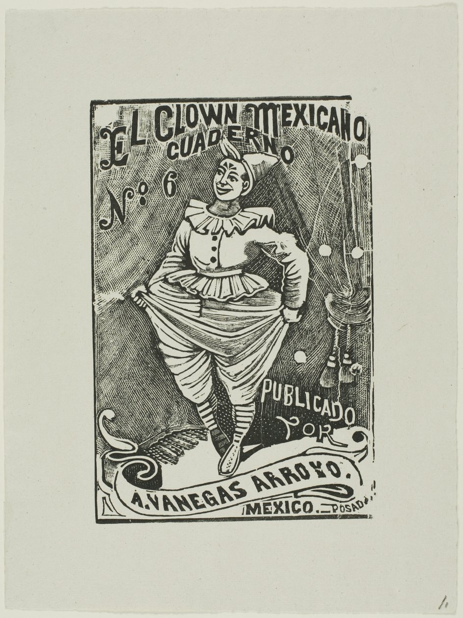 Mexikansk clown, nr 6 av José Guadalupe Posada