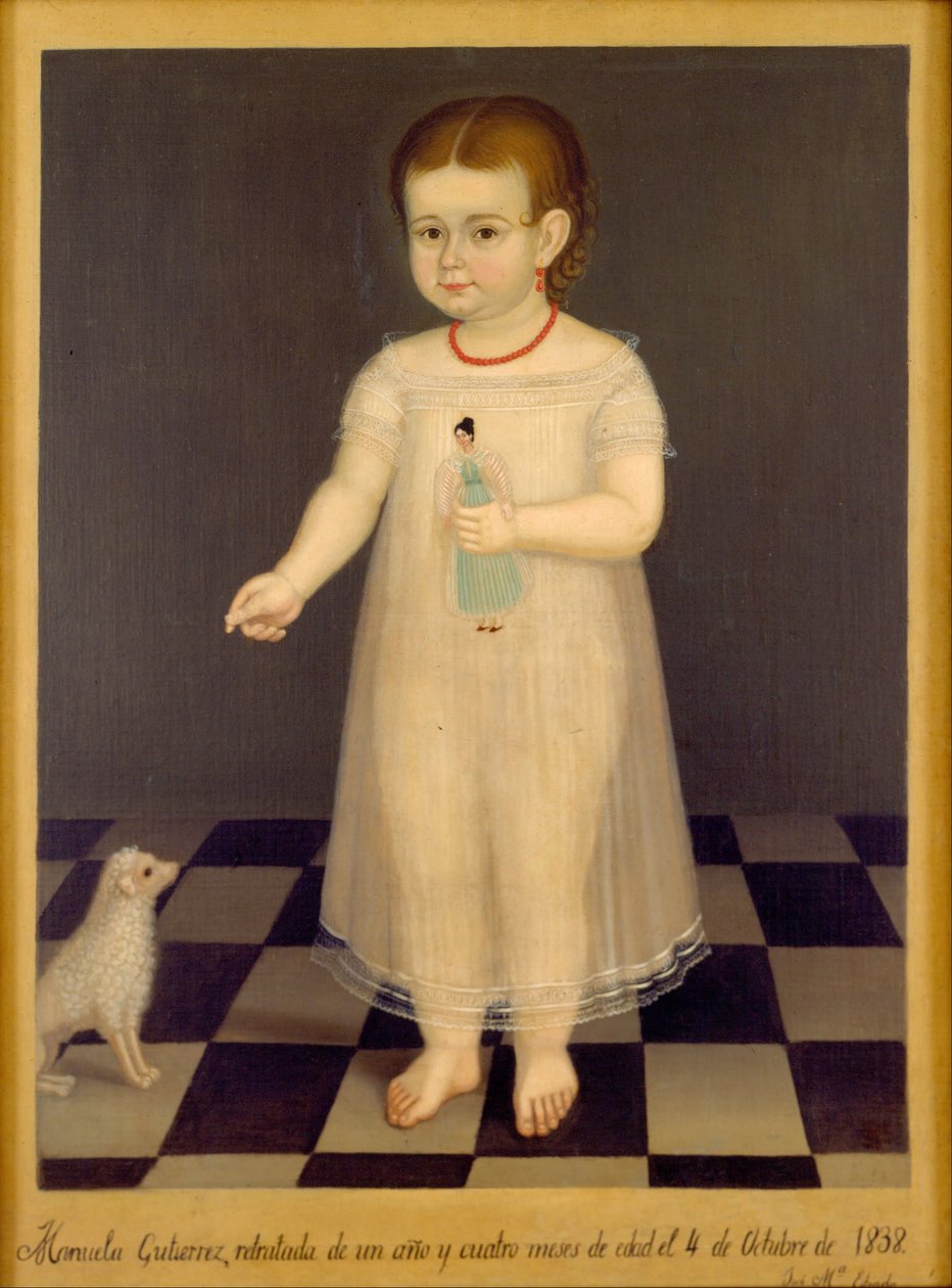Porträtt av Manuela Gutiérrez av José María Estrada