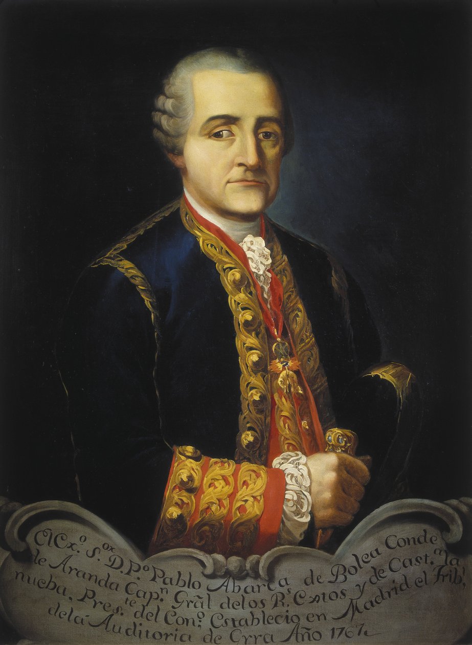 ARANDA, Pedro Pablo Abarca de Bolea, greve av (1719-1798) (målning) av José María Galván y Candela