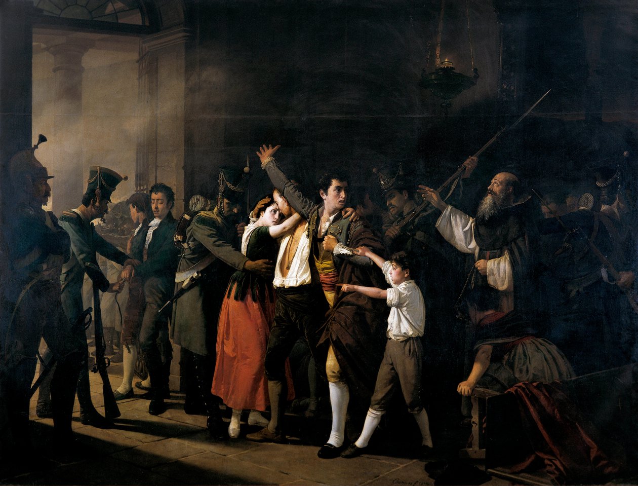 Skjutning av de spanska patrioterna i Buen Suceso (i gryningen den 3 maj 1808) av José Marcelo Contreras y Muñoz