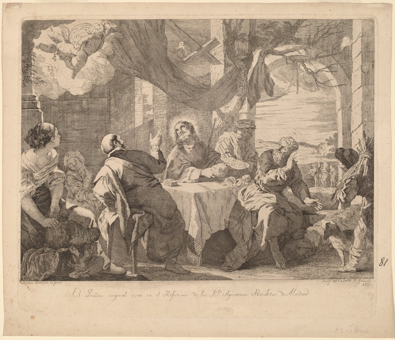 swedish av José del Castillo, after Mateo Cerezo the younger