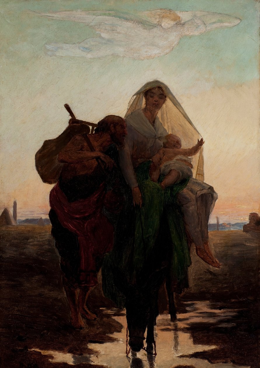 Study for Flight of the Holy Family to Egypt  av Jose Ferraz Almeida de Junior