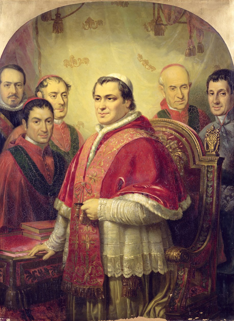 Påven Pius IX (1792-1878) 1847 av Jose Galofre Y Coma