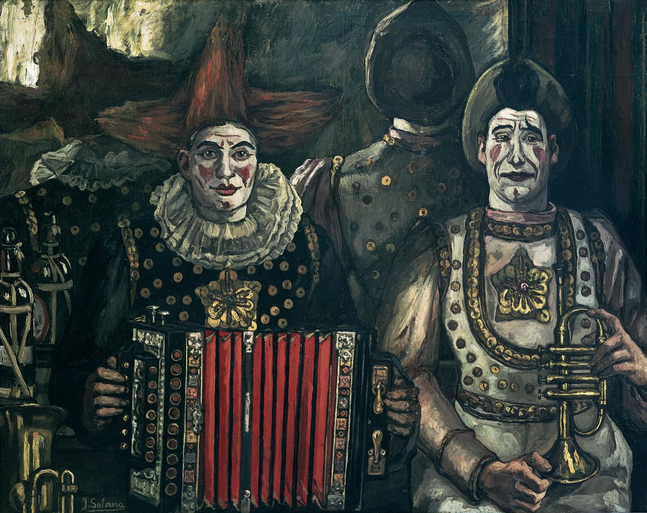 Clownerna, 1920 av Jose Gutierrez Solana