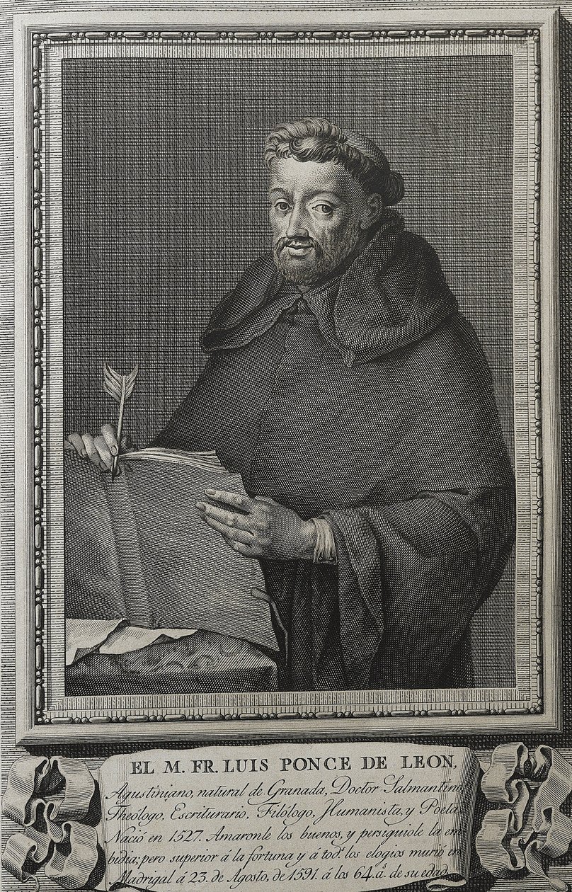 Barcelon, Juan (1739-1801). Porträtt av Fray Luis de Leon. 1791. (36 x 23