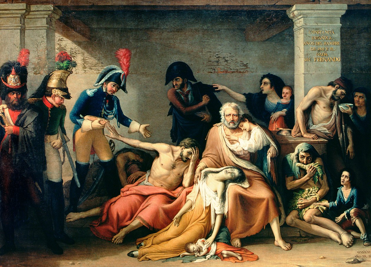 Svälten i Madrid, 1811-12 av José Aparicio