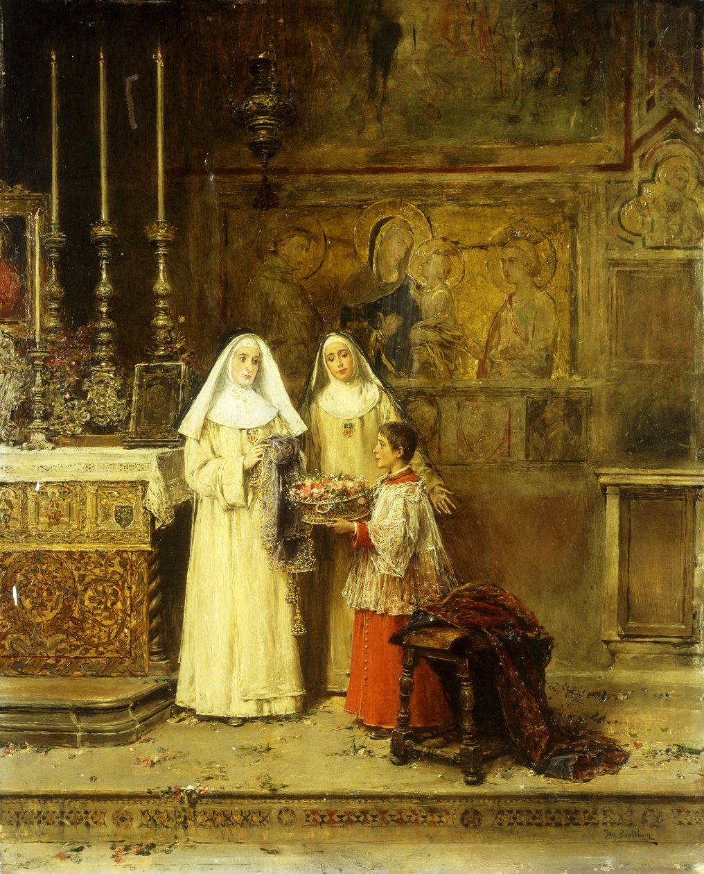 Firar Santa Maria della Rosa av Jose Benlliure y Gil